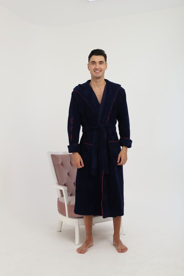 Erkek Bornoz Kapşonlu